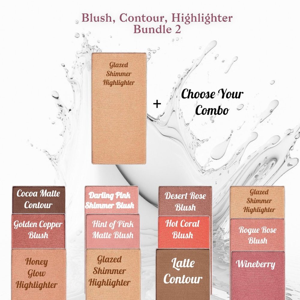 Bundle 2 Glazed Shimmer Highlighter  Mary Kay Chromafusion
